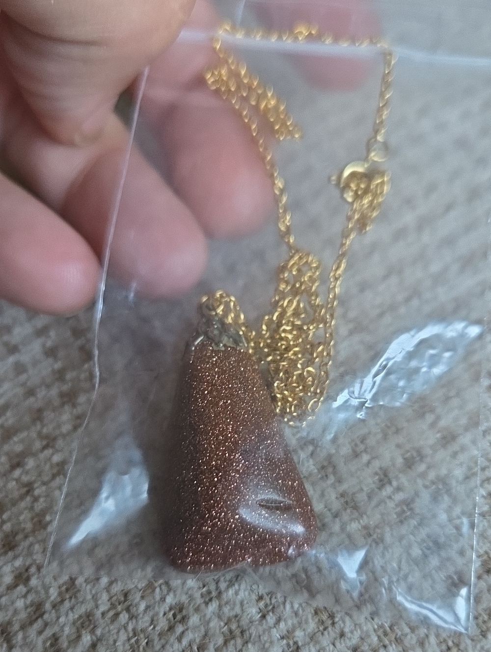 Bronzite Pendant Necklace